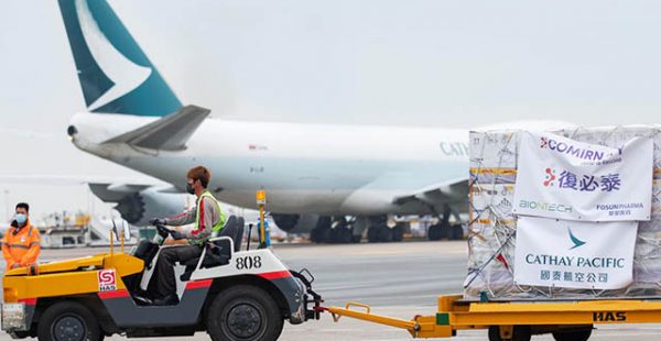 
La compagnie aérienne Cathay Pacific Cargo a franchi le cap de 15 millions de doses de vaccins contre la Covid-19 transportées 
