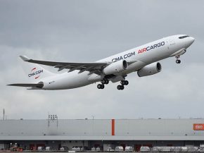 
La nouvelle compagnie française CMA CGM Air Cargo a opéré samedi son premier vol commercial régulier, entre Li