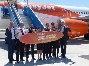 La compagnie aérienne low cost easyJet a inauguré hier sa nouvelle liaison estivale entre Biarritz et Nice, sa septième en atte