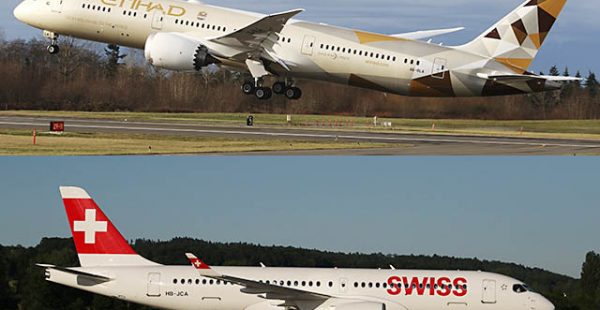 Les compagnies aériennes Etihad Airways et Swiss International Air Lines ont lancé un nouveau partenariat en partage de code ent
