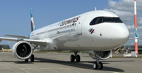 
La compagnie aérienne low cost Eurowings a accueilli mercredi à Düsseldorf le premier des cinq Airbus A321neo attendus,
L’ap