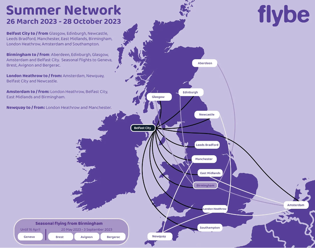 Flybe : 3 routes vers la France cet été, dont une nouvelle 22 Air Journal
