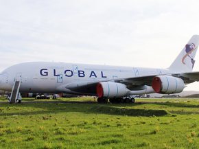 
La nouvelle compagnie Global Airlines a acquis la pleine propriété un Airbus A380 MSN 120, anciennement détenu par China South