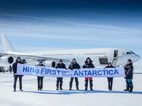 
Un Airbus A340, appartenant à la société de leasing Hi Fly, s’est pour la première fois de l’histoire posé en Antarctiqu