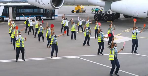 
L’aéroport d’Antananarivo-Ivato à Madagascar, quasiment privé de vols internationaux pour cause de pandémie de Covid-19, 