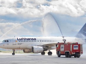 
Depuis le 27 avril 2023, la compagnie nationale allemande propose jusqu’à 3 vols par semaine entre sa base à Munich-Frantz Jo