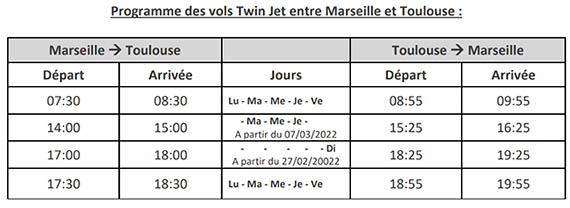 Twin Jet multiplie les vols entre Marseille et Toulouse 1 Air Journal