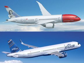 Les compagnies aériennes low cost Norwegian Air Shuttle et JetBlue Airways ont signé une lettre d’intention pour la mise en pl