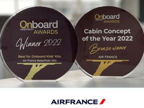 
La compagnie aérienne Air France a été récompensée à deux reprises lors du salon Aircraft Interiors Expo d’Hambourg, remp