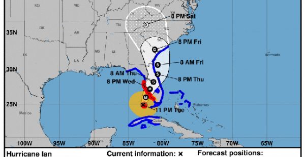 
Les aéroports de Tampa et Orlando figurent parmi ceux ayant décidé de fermer leurs pistes alors que l’ouragan Ian doit touch