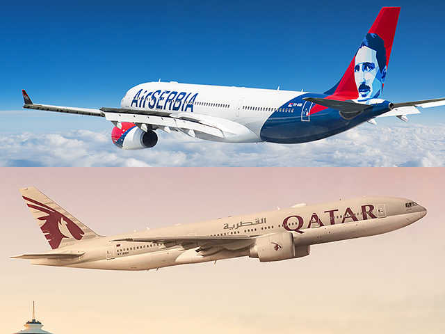 Qatar Airways partage ses codes avec Air Serbia 25 Air Journal