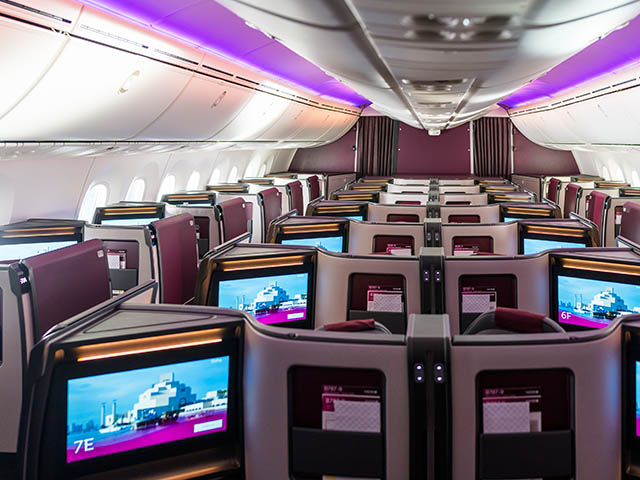 Qatar Airways : 100 vols vers les USA et une nouvelle Business en 787-9 38 Air Journal