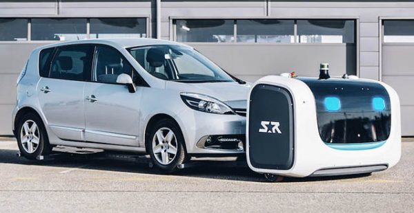 L’aéroport de Londres-Gatwick va tester pendant trois mois Stan, le robot voiturier de la société française Stanley Robotics