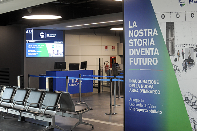 Rome : la nouvelle zone A au Terminal 1 (photos)