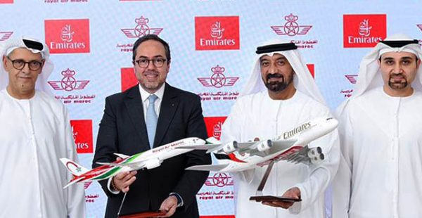 
Les compagnies aériennes Royal Air Maroc et Emirates Airlines ont signé un partenariat de partage des codes pour le renforcemen