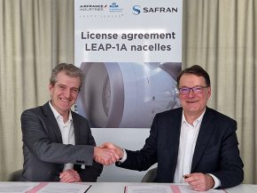 
La division MRO du groupe aérien Air France-KLM vient deux signer deux contrats, un de licence avec Safran pour les nacelle