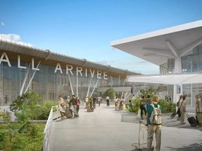 
Le chantier de la nouvelle Aérogare Ouest progresse à l’aéroport de Saint Denis-Roland Garros progresse dans les temps, avan