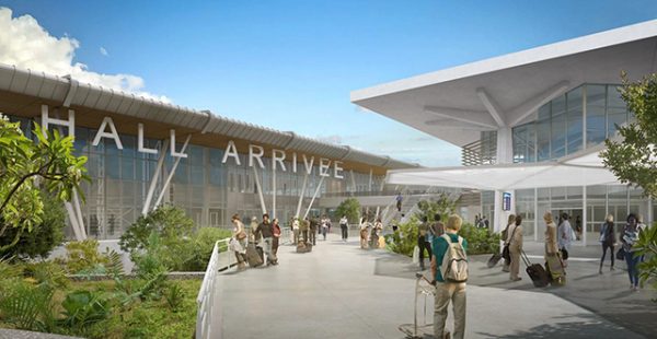 
Le chantier de la nouvelle Aérogare Ouest progresse à l’aéroport de Saint Denis-Roland Garros progresse dans les temps, avan