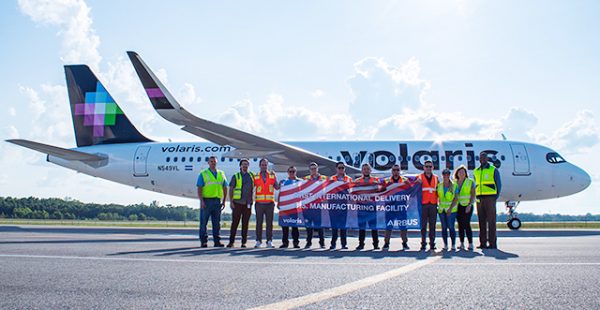 
La compagnie aérienne low cost Volaris est le premier client non-Américain à prendre livraison d’un Airbus assemblé en Alab