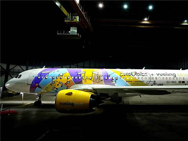 Une livrée spéciale Eurovision pour Vueling