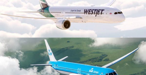 
La compagnie aérienne WestJet partagera ses codes avec KLM Royal Dutch Airlines sur 18 routes européennes dont trois en France 