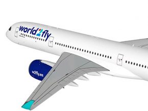 
La nouvelle compagnie aérienn1e charter World2Fly dispose désormais d’un avion à ses couleurs, un Airbus A330 qui sera initi