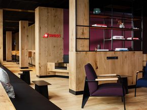 
La compagnie aérienne Swiss International Air Lines a étrenné à Zurich son salon non-Schengen entièrement rénové, et va te