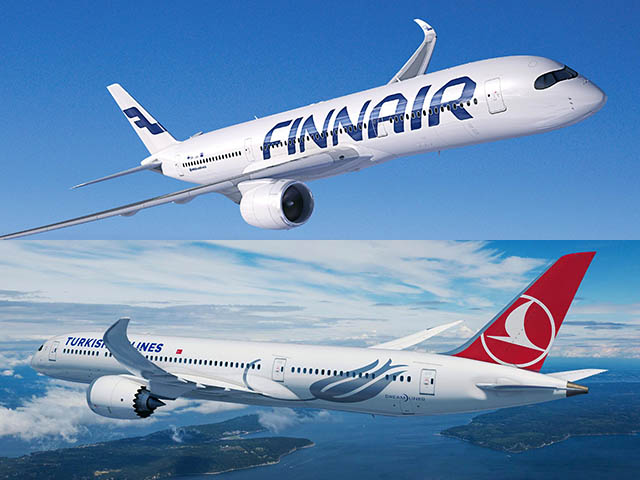Finnair et Turkish Airlines partagent leurs codes 84 Air Journal
